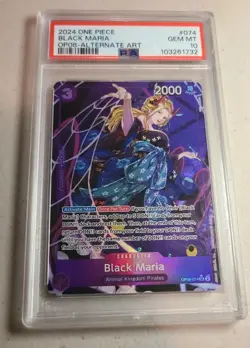 2024 One Piece Two Legends # 074 Black Maria Alternate Art PSA 10 OP08 GEM MINT! - Image 1