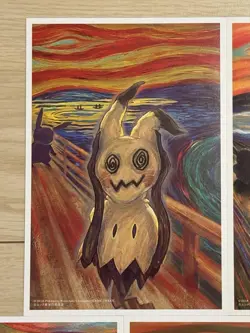 Pokemon Post Card Set Munch Mimikyu Pikachu Eevee Psyduck Rowlet-Limited Edition - Image 2