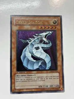 Yugioh Cyber Dragon Ultimate Rare CRV-EN015 1st Edition Cybernetic Revolution - Image 1
