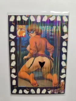 Velma Dinkley Glow In The Dark Waifu Card Spicy Feet Fan Art - Image 1