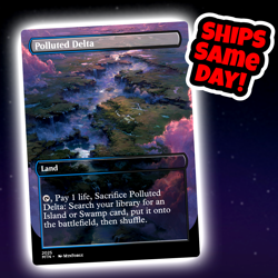 Polluted Delta - Custom Art Magic: The Gathering Playtest Card - Commander EDH - Image 1