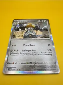 Melmetal 104/142 Holo Rare Stellar Crown Pokemon Card NM - Image 1
