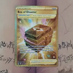 Box of Disaster 214/196 Secret Rare Gold Holo NM Pokemon Card English - Image 1