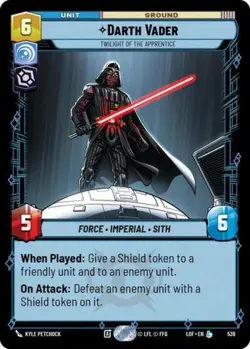 Darth Vader Twilight of the Apprentice (Foil) (Star Wars Unlimited) Foil - Image 1