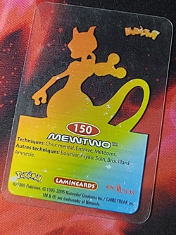 Pokemon Mewtwo 150 Lamincards 1995-2005 - Francais Fr - Image 2