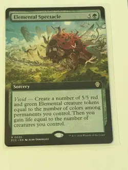 Elemental Spectacle Extended Art Lorwyn Eclipsed Commander 35 - Image 1