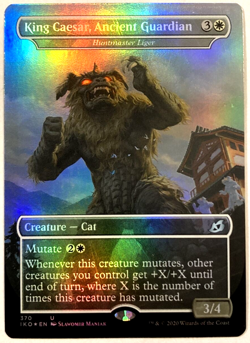 MTG King Caesar, Ancient Guardian *FOIL* Ikoria: Lair of Behemoths 370 NM - Image 1