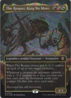 MTG Foil The Reaper, King No More (Borderless) M Commander: Lorwyn Eclipsed 4 NM - Image 1
