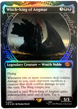 MTG Witch-King of Angmar *SHOWCASE FOIL* Lord of the Rings 0311 NM - Image 1
