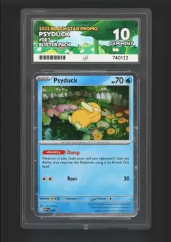 Pokemon - Psyduck Black Star Promo 007 - Ace 10 Gem Mint - PERFECT SUBS - Image 1