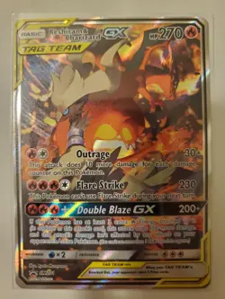 Pokemon TCG Reshiram & Charizard GX SM201 - Image 1