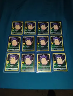 25th Celebration Pikachu Full Art Pokemon Card Lot Of 12 Near Mint Or Better - Image 2