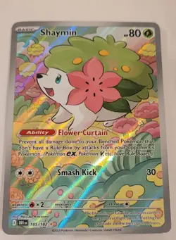 Pokemon TCG Shaymin 185/182 Sv10: Destined Rivals Holo Nintendo 2025 NM - Image 1