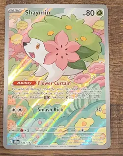 Pokemon TCG Shaymin 185/182 Sv10: Destined Rivals Holo Nintendo 2025 NM - Image 2