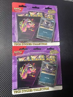 Pokemon Ascended Heroes Tech Sticker Collection Gastly New Sealed IN-HAND X2 - Image 1