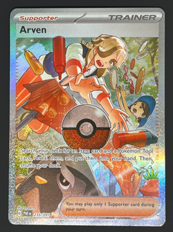 Arven Special Illustration Rare SV: Paldean Fates 235/091 Pokemon - Image 1
