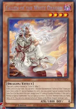 BPRO-EN024 Fallen of the White Dragon Secret Rare 1st Edition YuGiOh Preorder - Image 1