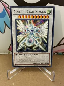 Yugioh Majestic Star Dragon DP10-EN017 Rare Unlimited Edition LP VTG TCG - Image 1
