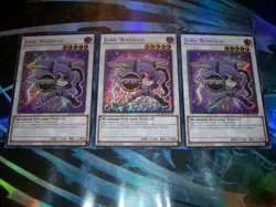 3x Junk Warrior 1st Edition Secret Rare BLMM-EN009 Yu-Gi-Oh - Image 1