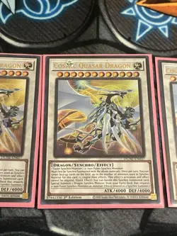 Yugioh Cosmic Quasar Dragon DUNE-EN037 Ultra Rare 1st Edition - Image 2