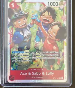 Carrying On His Will (Super Rare) (Super Rare) #OP13-007 Ace & Sabo & Luffy Mint - Image 1
