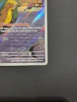 Pokemon TCG Gumshoos 153/132 ME01: Mega Evolution Illustration Rare NM - Image 4