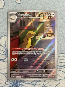 Gumshoos 153/132 Pokemon TCG Me01: Mega Evolution Illustration Rare Holo NM/MT - Image 1