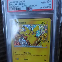 2021 Pokemon McDonald's Collection 25th Aniv PIKACHU Holo PSA 10 GEM MINT 25/25 - Image 3