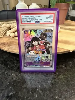 One Piece 2024 Manga Alternate Art OP09-119, Monkey D. Luffy, PSA 10 - Image 1