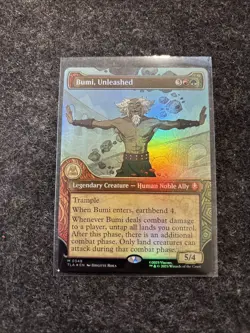 Bumi Unleashed - FOIL Borderless Showcase - Avatar the Last Airbender - MTG - NM - Image 1