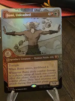 Magic The Gathering - Avatar: The Last Airbender - Bumi, Unleashed Showcase Foil - Image 1