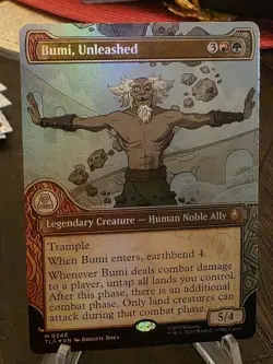 Magic The Gathering - Avatar: The Last Airbender - Bumi, Unleashed Showcase Foil - Image 2