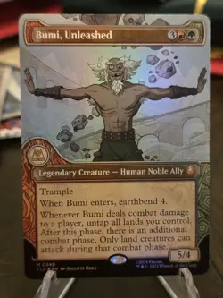 Magic The Gathering - Avatar: The Last Airbender - Bumi, Unleashed Showcase Foil - Image 4