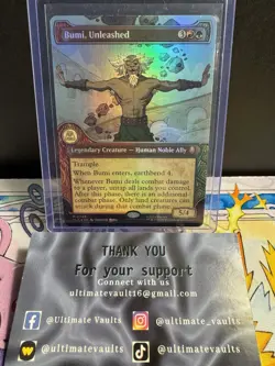 Bumi, Unleashed (Showcase) M Foil Avatar: The Last Airbender 348 NM - Image 1