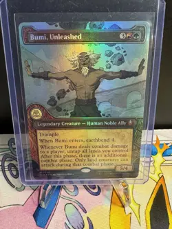Bumi, Unleashed (Showcase) M Foil Avatar: The Last Airbender 348 NM - Image 2
