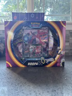 Pokemon TCG: Hoopa V Box SEALED (1 Evolving Skies, 2 Fusion Strike, 1 Vivid V) - Image 1