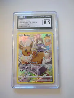 Pokemon TCG 2022 Eevee Sword & Shield Brilliant Stars TG11/TG30 CGC 8.5 - Image 1