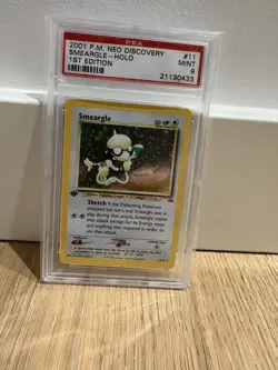 Smeargle 1st Edition Holo Neo Discovery Set 11/75 Pokemon Card PSA 9 - Image 1