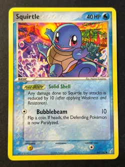 Squirtle 64/100 Ex Crystal Guardians Pokemon Card - Image 2