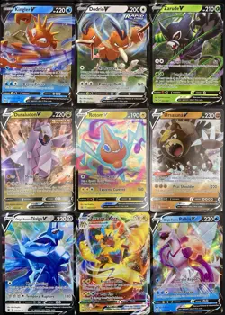 Pokemon 9x Cards Collection Lot - VMAX V FULL ART HOLO ULTRA RARE PROMO TCG - Image 1