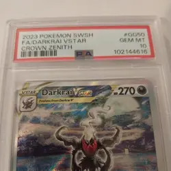 Pokemon TCG Crown Zenith: Galarian Gallery - Darkrai Vstar GG50 - PSA 10 - Image 2
