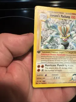 Giovanni's Machamp 6/132 Holo Rare - Gym Challenge - 1st Edition - Pokemon WOTC - Image 2