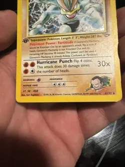 Giovanni's Machamp 6/132 Holo Rare - Gym Challenge - 1st Edition - Pokemon WOTC - Image 3