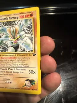 Giovanni's Machamp 6/132 Holo Rare - Gym Challenge - 1st Edition - Pokemon WOTC - Image 4