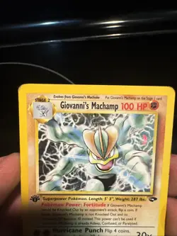 Giovanni's Machamp 6/132 Holo Rare - Gym Challenge - 1st Edition - Pokemon WOTC - Image 5