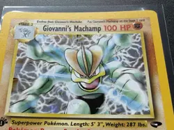 Giovanni's Machamp 6/132 Holo Rare - Gym Challenge - 1st Edition - Pokemon WOTC - Image 2
