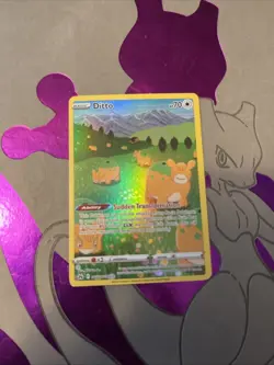 Pokemon TCG Ditto Crown Zenith Galarian Gallery Holo Ultra Rare Card GG22/GG70 - Image 1