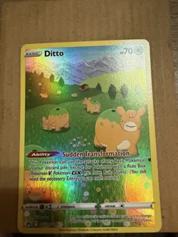 Pokemon TCG Ditto Crown Zenith Galarian Gallery Holo Ultra Rare Card GG22/GG70 - Image 1