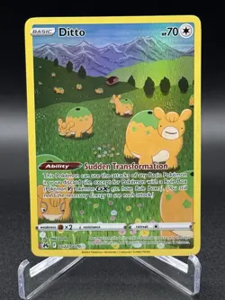 Pokemon TCG Ditto Crown Zenith Galarian Gallery Holo Ultra Rare Card GG22/GG70 - Image 1
