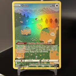 Pokemon TCG Ditto Crown Zenith-Galarian Gallery Holo Ultra Rare Card GG22/GG70 - Image 1